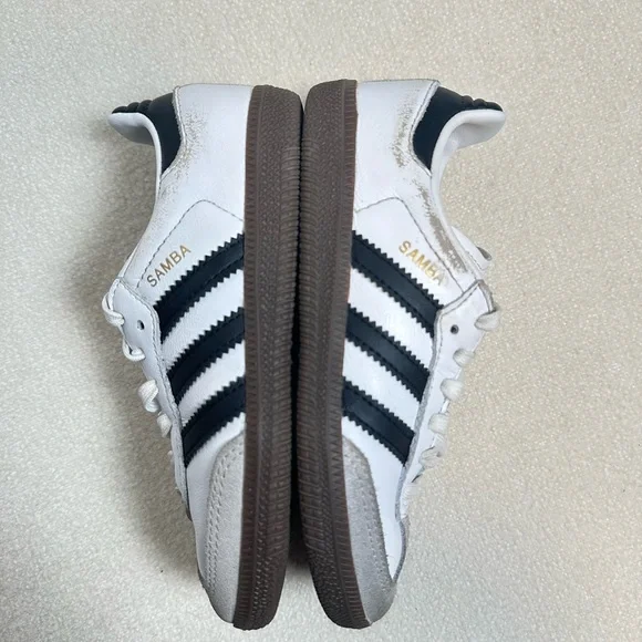 Adidas | Samba | Toddler Kids OG White, Black Gum Sneakers Size 11K - Picture 2 of 7
